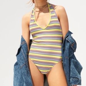 Urban outfitters striped bodysuit
